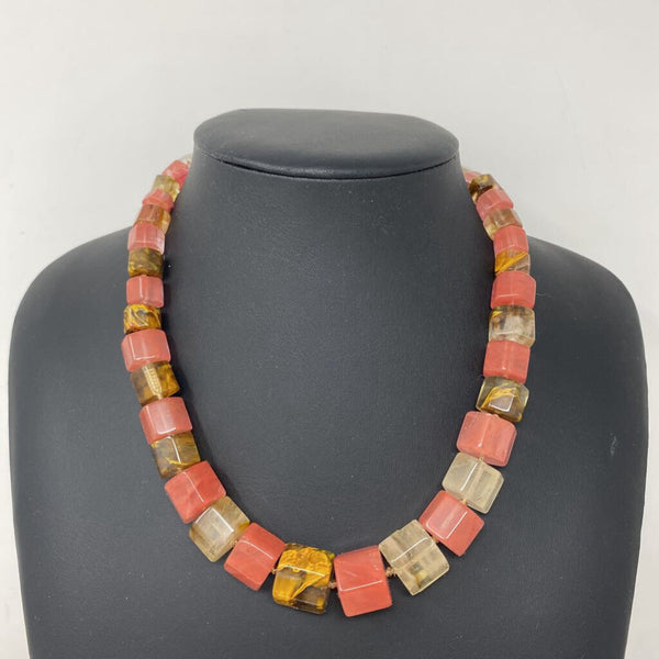 WOMEN'S NECKLACE pink tortoise