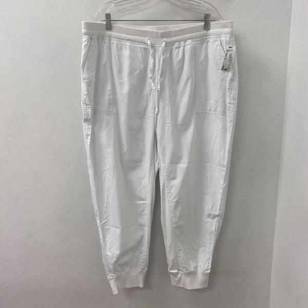 JOE FRESH WOMEN'S PLUS BOTTOM white 1X
