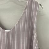 PENNINGTONS WOMEN'S PLUS TOP lilac white 2X