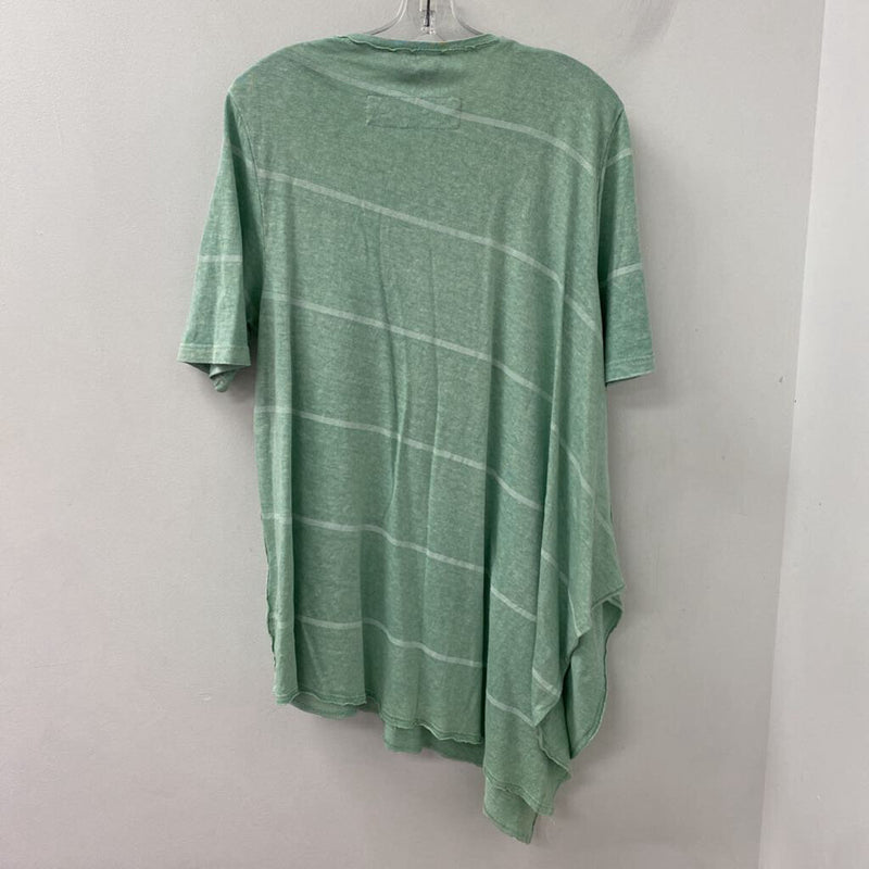 toni t. WOMEN'S PLUS TOP green white 2X