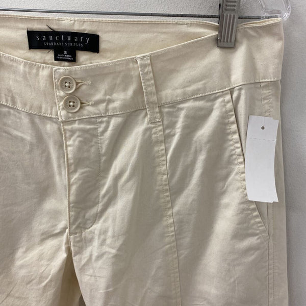SANCTUARY WOMEN'S PANTS cream S/28