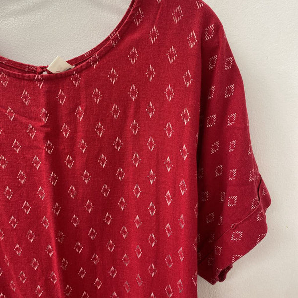 OLD NAVY WOMEN'S PLUS DRESS red white XXL