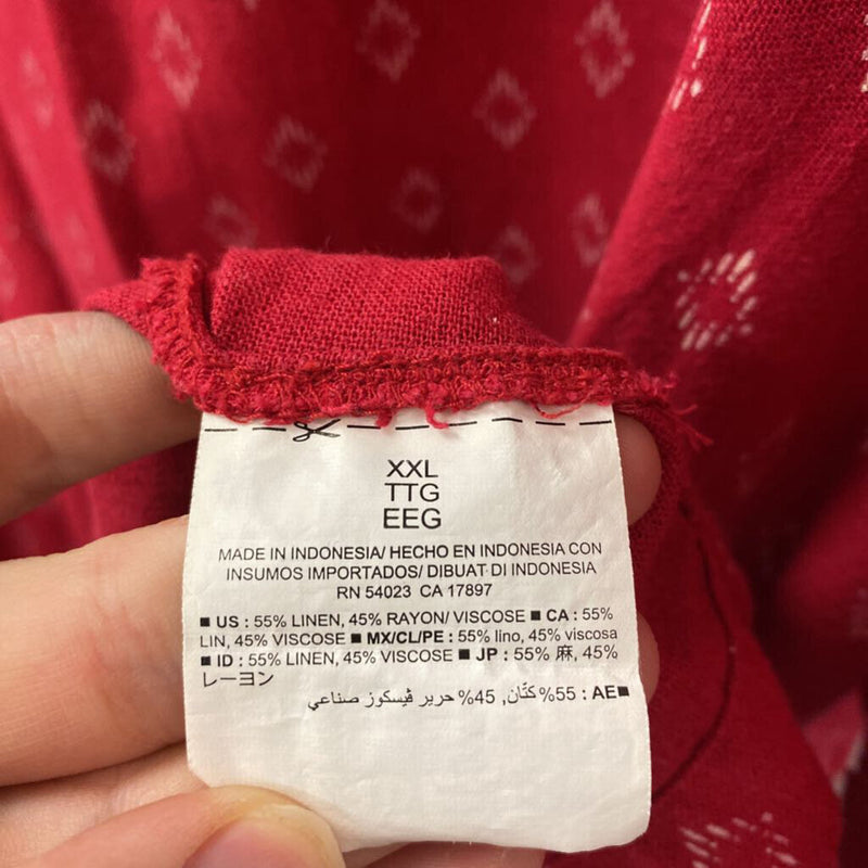 OLD NAVY WOMEN'S PLUS DRESS red white XXL