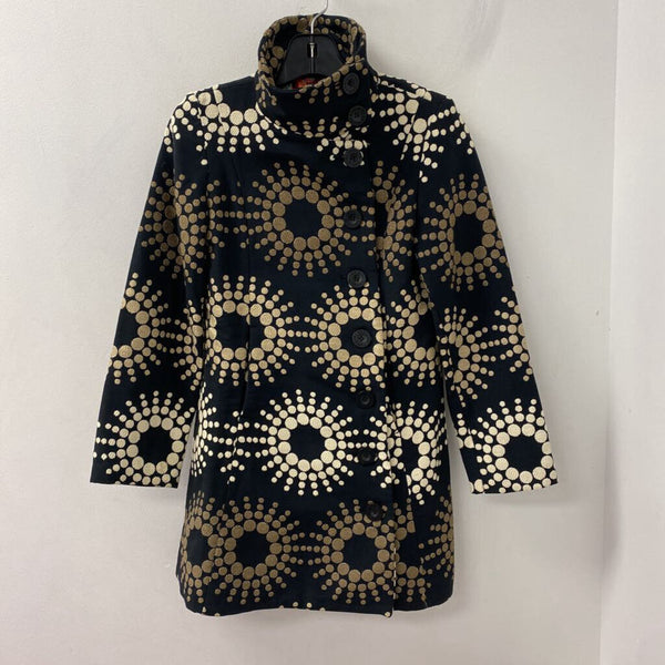 DESIGUAL WOMEN'S COAT black beige S/40