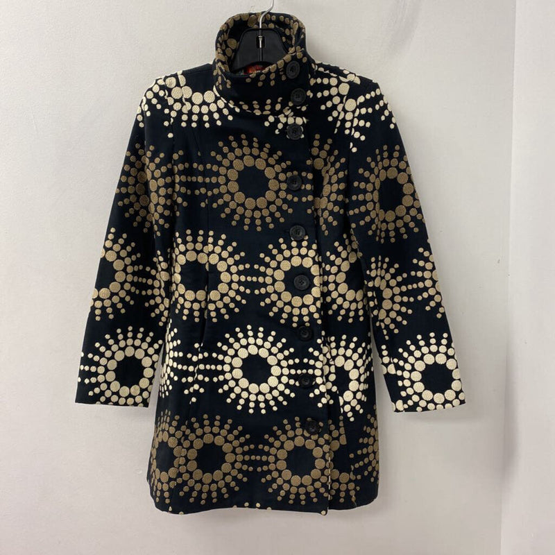 DESIGUAL WOMEN'S COAT black beige S/40