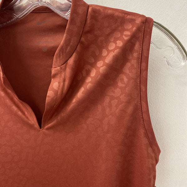 NIKE WOMEN'S ACTIVE TOP burnt orange S