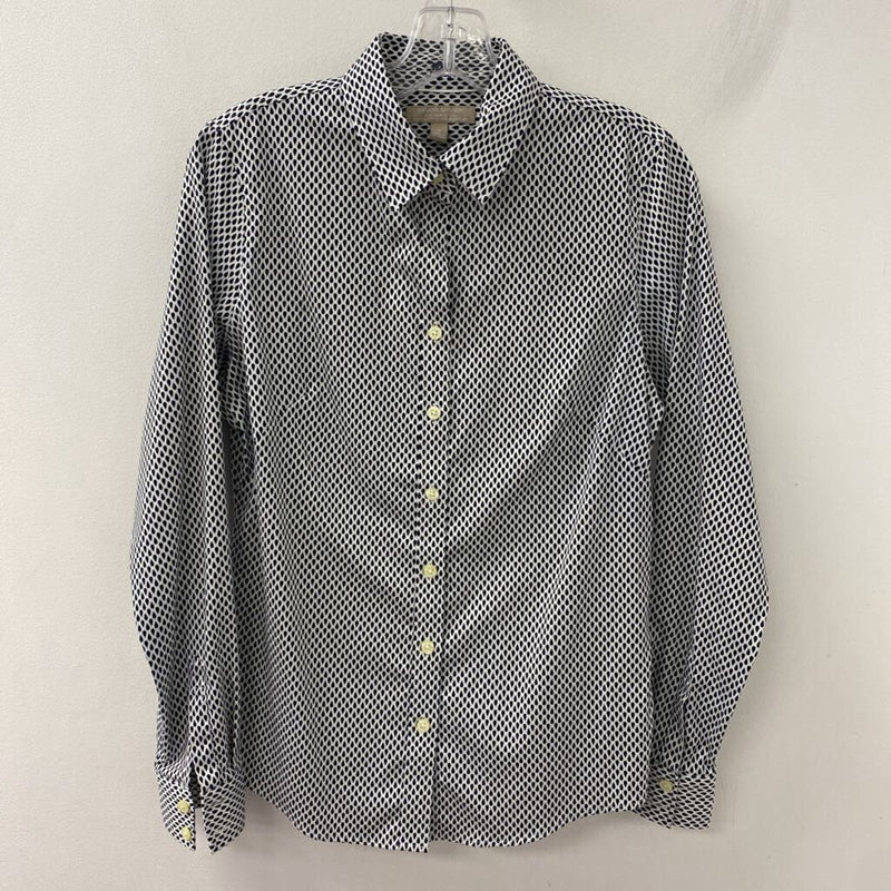 Banana Republic WOMEN'S BLOUSE/SHIRT white black 6