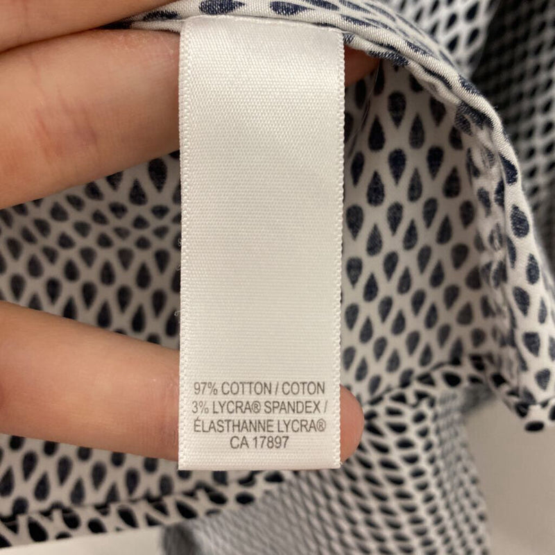Banana Republic WOMEN'S BLOUSE/SHIRT white black 6