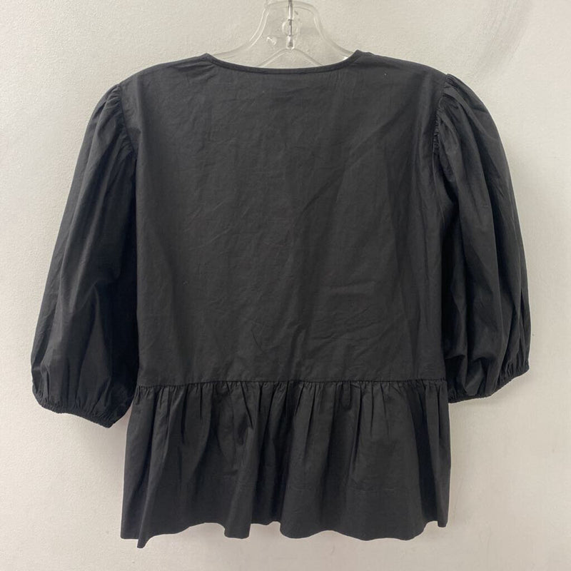 ganni WOMEN'S BLOUSE/SHIRT black S/36