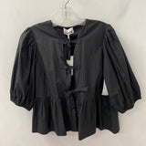ganni WOMEN'S BLOUSE/SHIRT black S/36