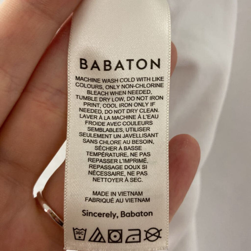 BABATON WOMEN'S TOP white M