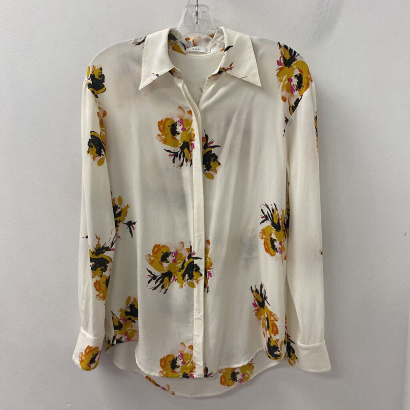 ALC WOMEN'S BLOUSE/SHIRT cream yellow black 0