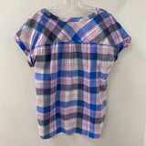 TALBOTS WOMEN'S BLOUSE/SHIRT blue pink M