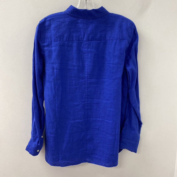 TALBOTS WOMEN'S BLOUSE/SHIRT blue M