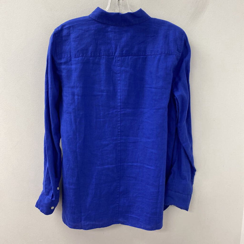 TALBOTS WOMEN'S BLOUSE/SHIRT blue M
