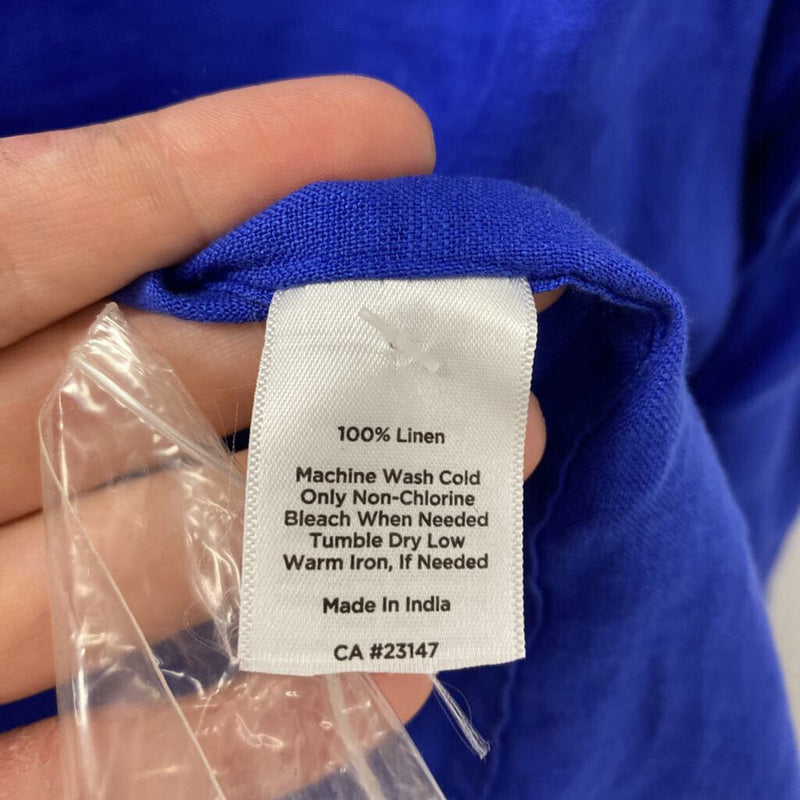 TALBOTS WOMEN'S BLOUSE/SHIRT blue M