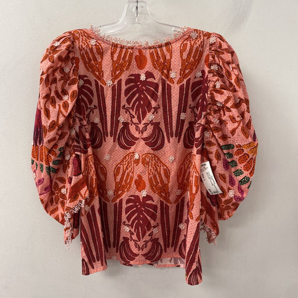 LEMONWOOD WOMEN'S BLOUSE/SHIRT pink red orange L