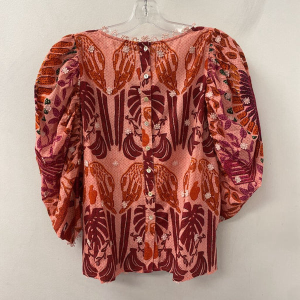 LEMONWOOD WOMEN'S BLOUSE/SHIRT pink red orange L