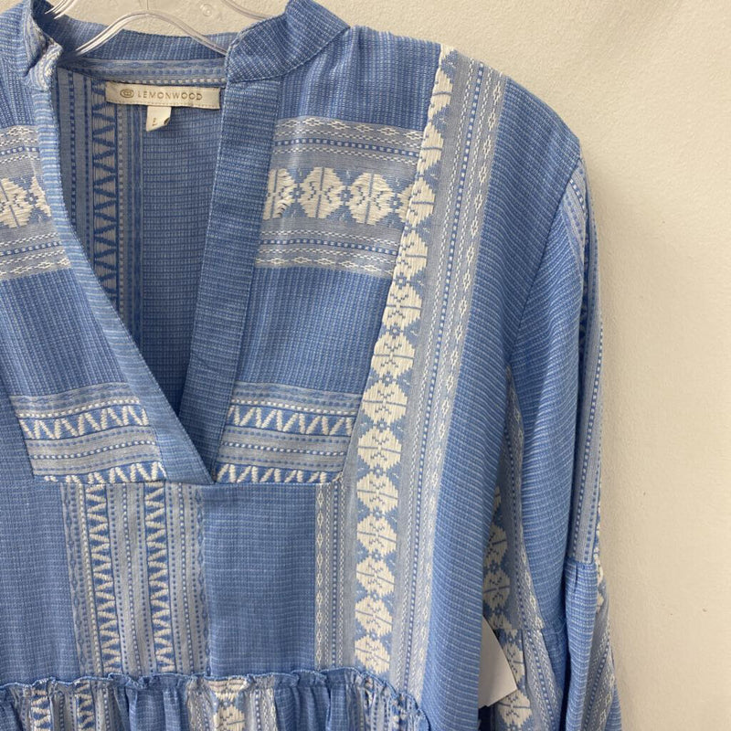 LEMONWOOD WOMEN'S DRESS blue white L