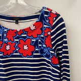 TALBOTS WOMEN'S DRESS navy red white M