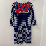 TALBOTS WOMEN'S DRESS navy red white M