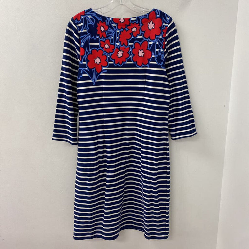 TALBOTS WOMEN'S DRESS navy red white M
