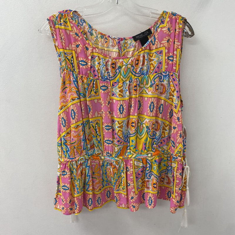 rachel zoe WOMEN'S BLOUSE/SHIRT pink yellow L