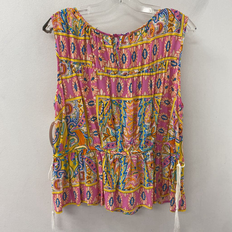 rachel zoe WOMEN'S BLOUSE/SHIRT pink yellow L