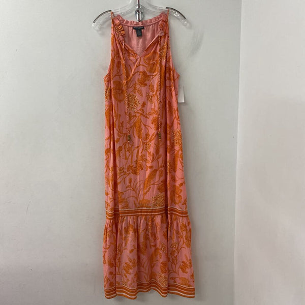 CHELSEA&THEODORE WOMEN'S DRESS pink orange L