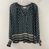 PART TWO WOMEN'S BLOUSE/SHIRT black cream brown S/36