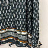 PART TWO WOMEN'S BLOUSE/SHIRT black cream brown S/36