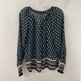 PART TWO WOMEN'S BLOUSE/SHIRT black cream brown S/36