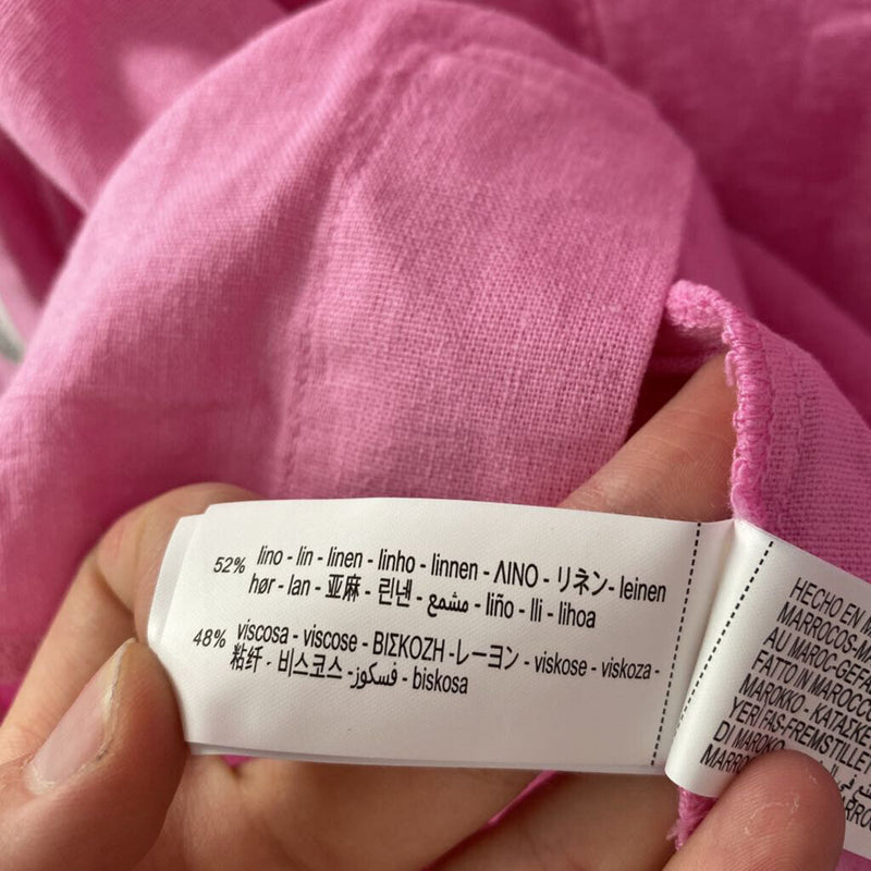 ZARA WOMEN'S PLUS TOP pink XXL