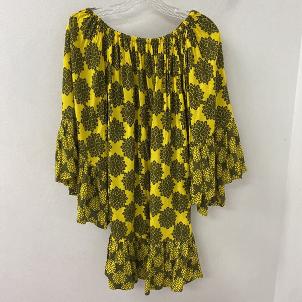 WOMEN'S DRESS yellow olive O/S