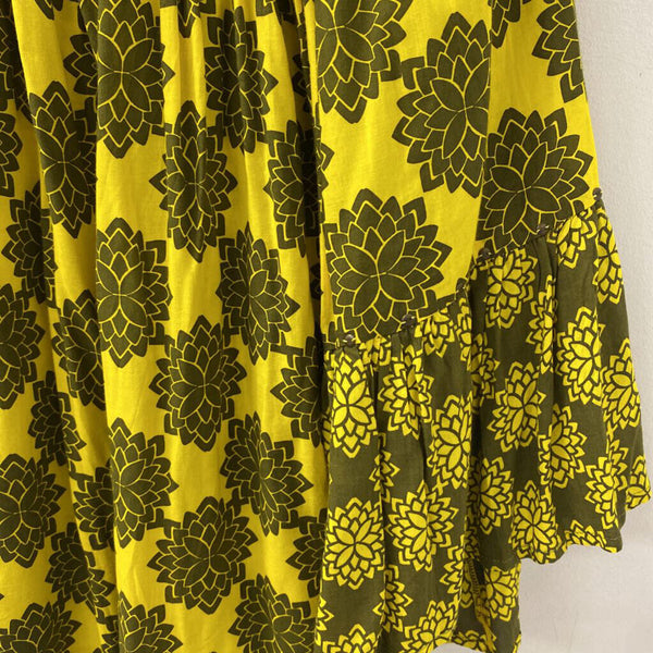 WOMEN'S DRESS yellow olive O/S