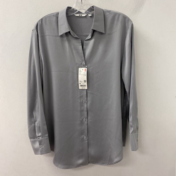 UNIQLO WOMEN'S BLOUSE/SHIRT grey M
