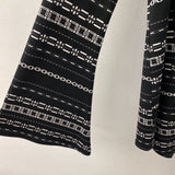 JOSEPH RIBKOFF WOMEN'S TOP black white geo print 6