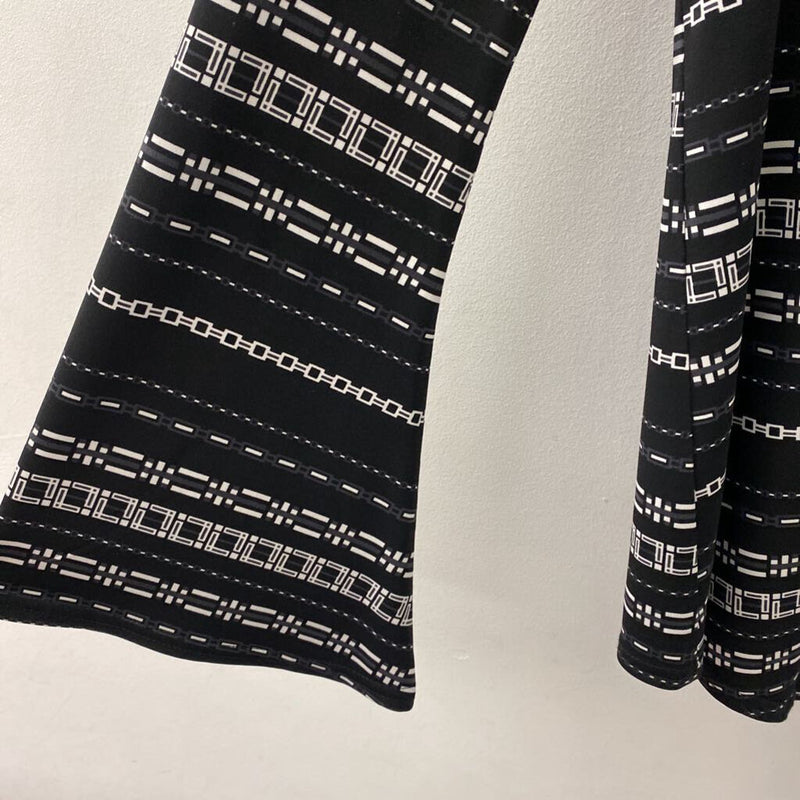 JOSEPH RIBKOFF WOMEN'S TOP black white geo print 6