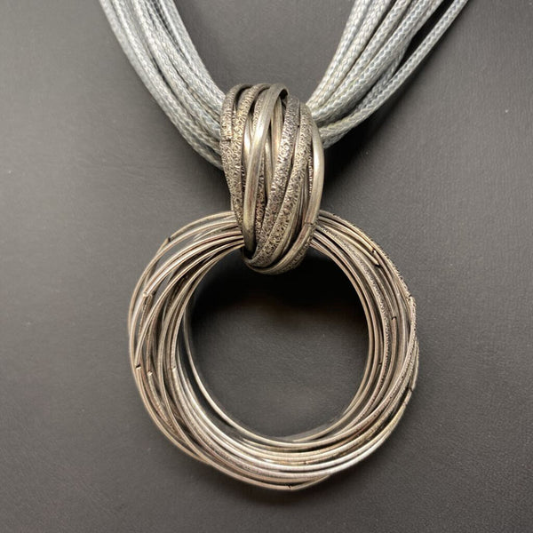 WOMEN'S NECKLACE grey silver