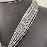 WOMEN'S NECKLACE grey silver
