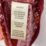 MAX STUDIO WOMEN'S DRESS red burgundy orange mix L