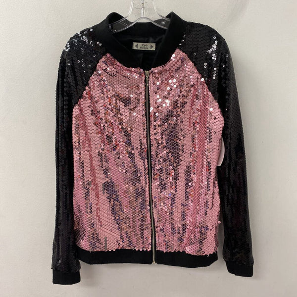 WOMEN'S BOMBER JACKET black pink mix S/M