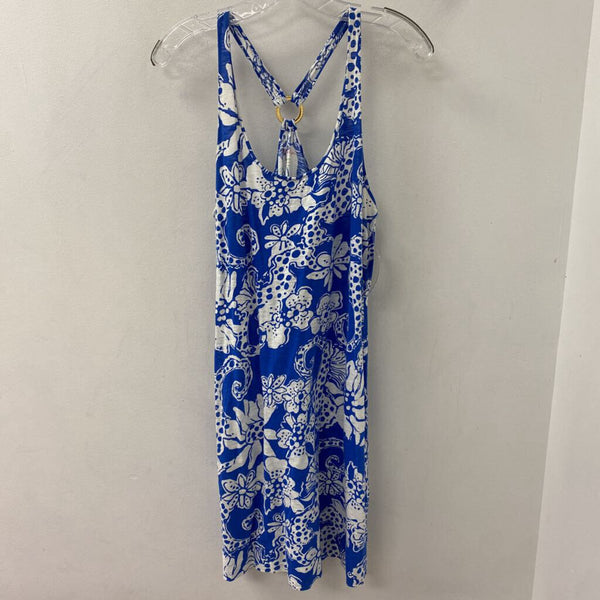 lilly pulitzer WOMEN'S DRESS blue white mix M