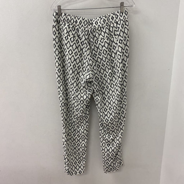 Banana Republic WOMEN'S PANTS print black white M