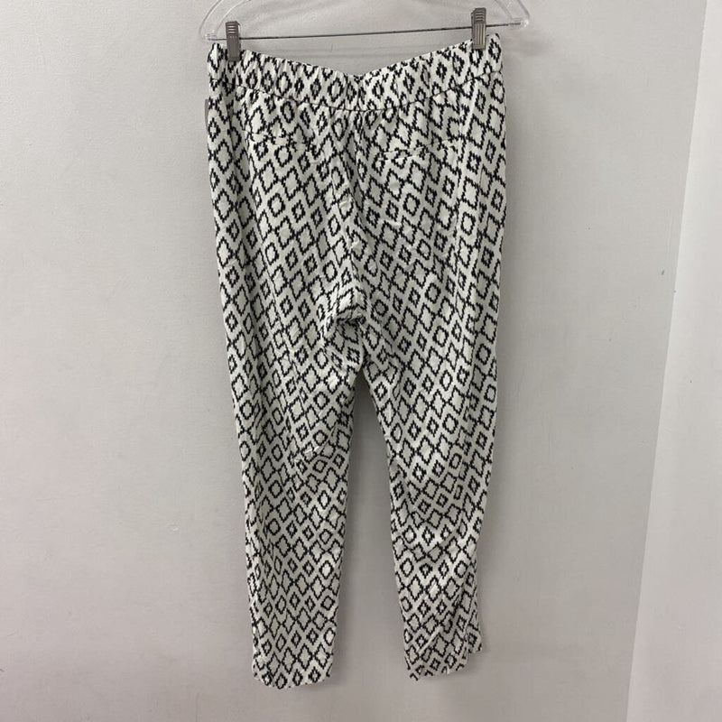 Banana Republic WOMEN'S PANTS print black white M