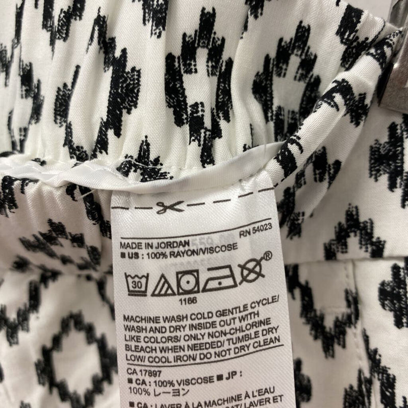 Banana Republic WOMEN'S PANTS print black white M