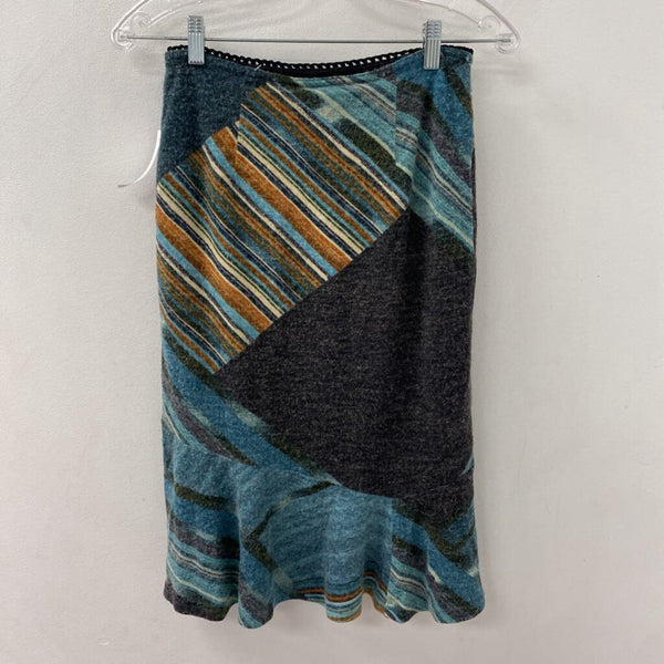 WOMEN'S SKIRT blue multi mix S