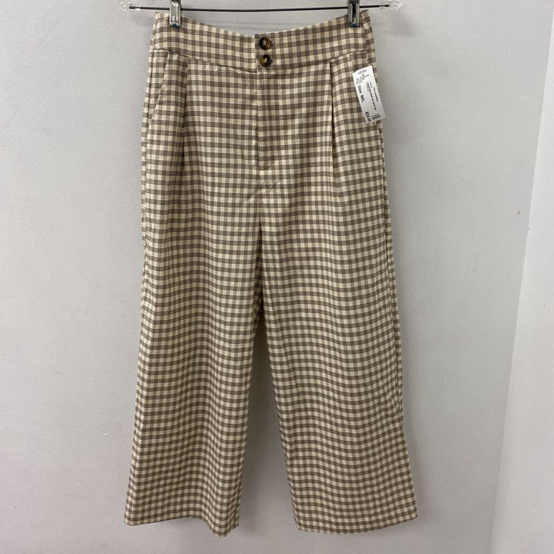 WOMEN'S PANTS tan black mix M/L