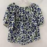VELVET WOMEN'S BLOUSE/SHIRT whote navy green S