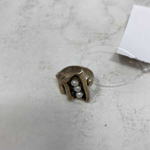 WOMEN'S RING silver white 8